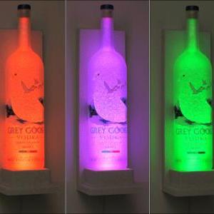 Grey Goose Vodka Wall Mount Sconce Color Changing..