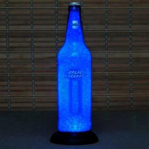 Big 22oz Bud Platinum Blue Beer Bottle Lamp Bar..