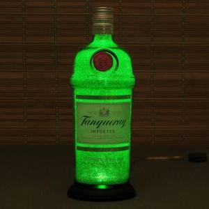 Tanqueray London Gin Bottle Lamp Bar Light Led..