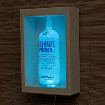 Absolut Vodka Shadowbox Sconce Color Changing..