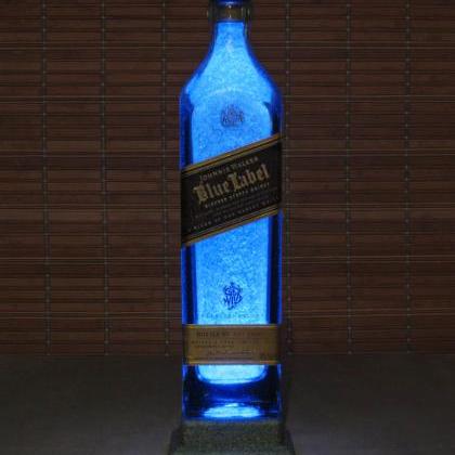 Johnnie Walker Blue Label Bottle Lamp Bar Light..