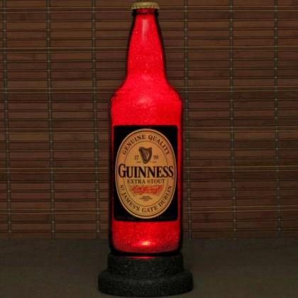 Guinness Stout Big 22oz Beer Bottle Lamp Light Bar..