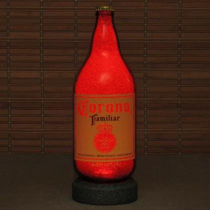 Corona Familiar 1 Quart Beer Lighted Bottle Lamp..