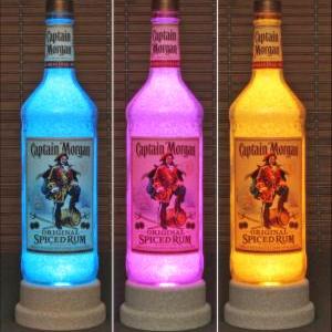Captain Morgan Rum Color Changing Bottle Lamp Bar..
