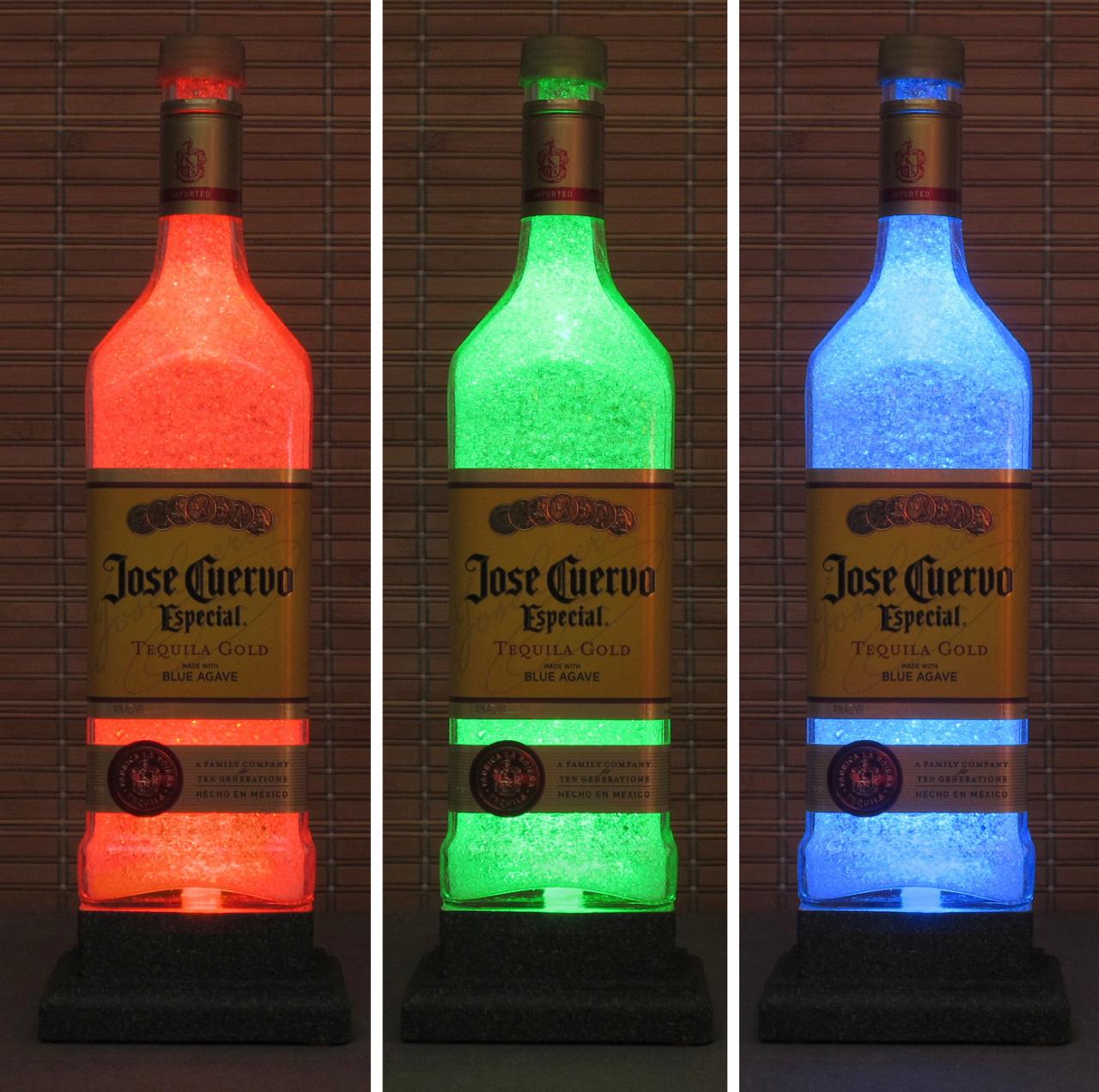 Jose Cuervo Gold Tequila Color Changing Led Remote Controlled Bottle