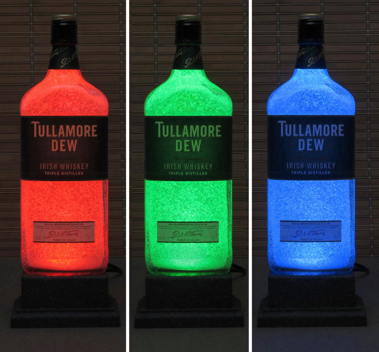 Tullamore Dew Irish Whiskey Color Changing Led Remote Control Led Bottle Lamp Bar Light Sign