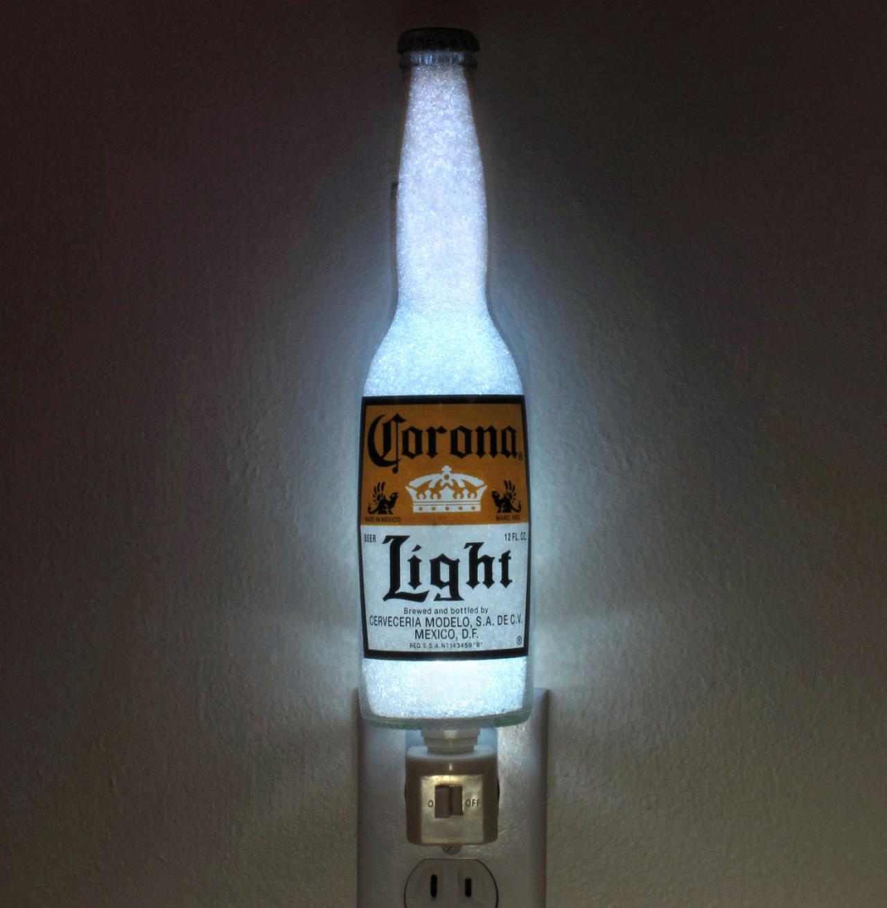 Corona Light Beer 12oz Night Light Bar Light Bottle Lamp Accent Lamp Eco Led