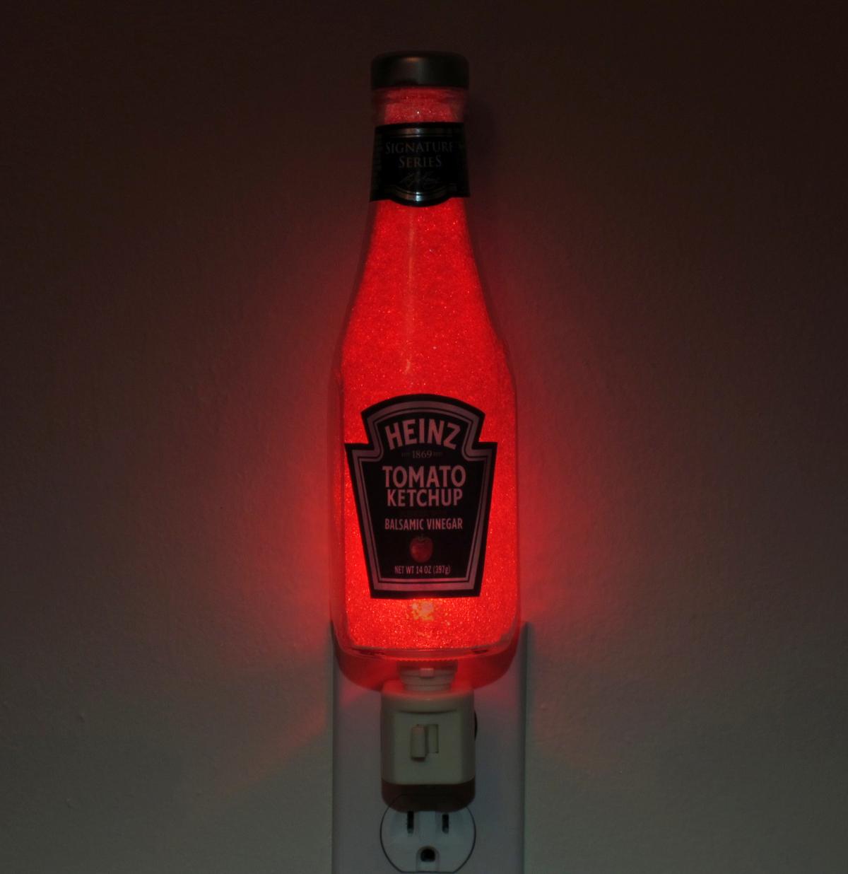 Heinz Ketchup Limited Edition Eco Led Night Light Bottle Lamp Kitchen Home Decor