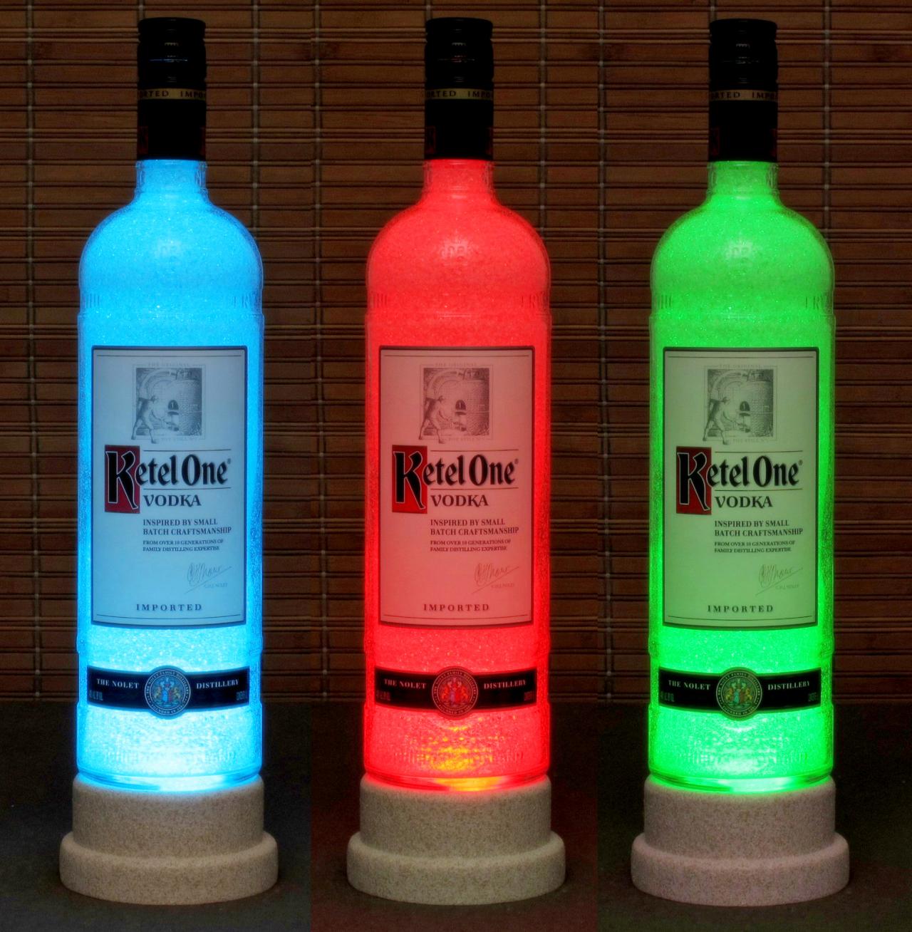 Ketel One Vodka Color Changing Led Remote Controlled Bottle Lamp/bar Light Bodacious Bottles-