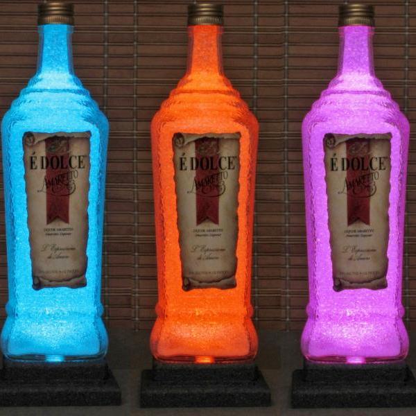 Jack Daniels Whiskey Color Changing LED Remote Controlled Bottle Lamp
